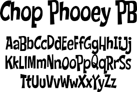 Font Chop Phooey PB